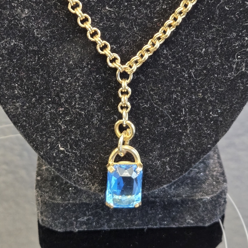 Park Lane Aqua Marine Double Link Necklace
